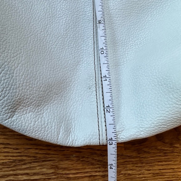 White Leather hobo bag - Picture 9 of 16